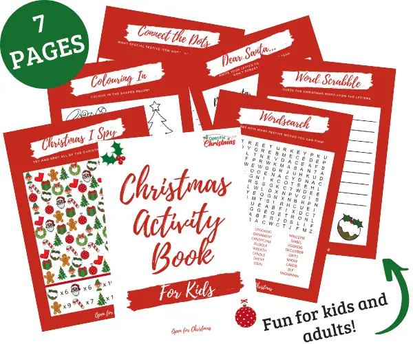 Christmas Activity Book - Resource Library - Open for Christmas