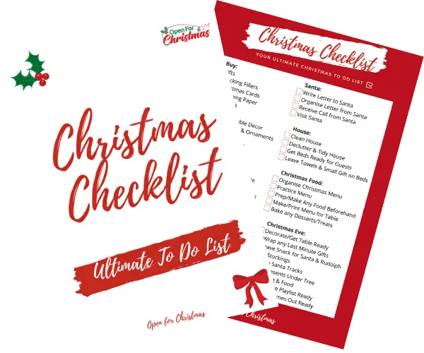 Christmas Checklist - Resource Library - Open for Christmas