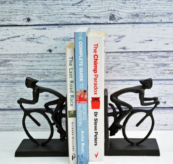 Cyclist Bookends - Cycling Gifts for Him in the UK - Open for Christmas