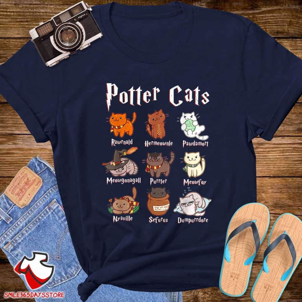 Harry Potter Cats T Shirt Christmas Ideas - Open for Christmas