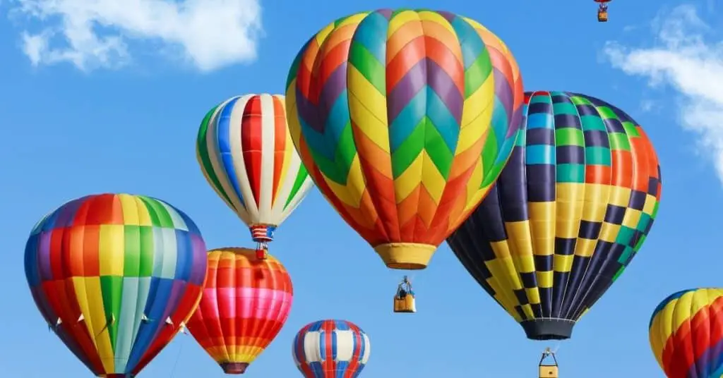 Hot Air Balloons in the Sky - Gift Ideas for Families Who Has Everything - Open for Christmas