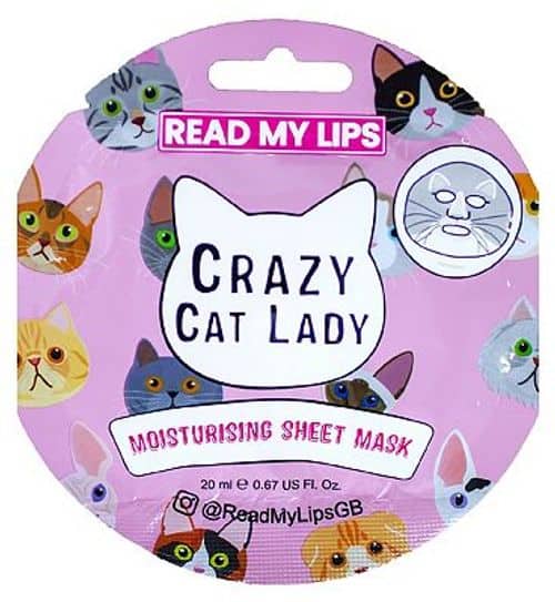 Crazy Cat Lady Sheet Mask - Cheap Stocking Fillers for Teenagers - Open for Christmas