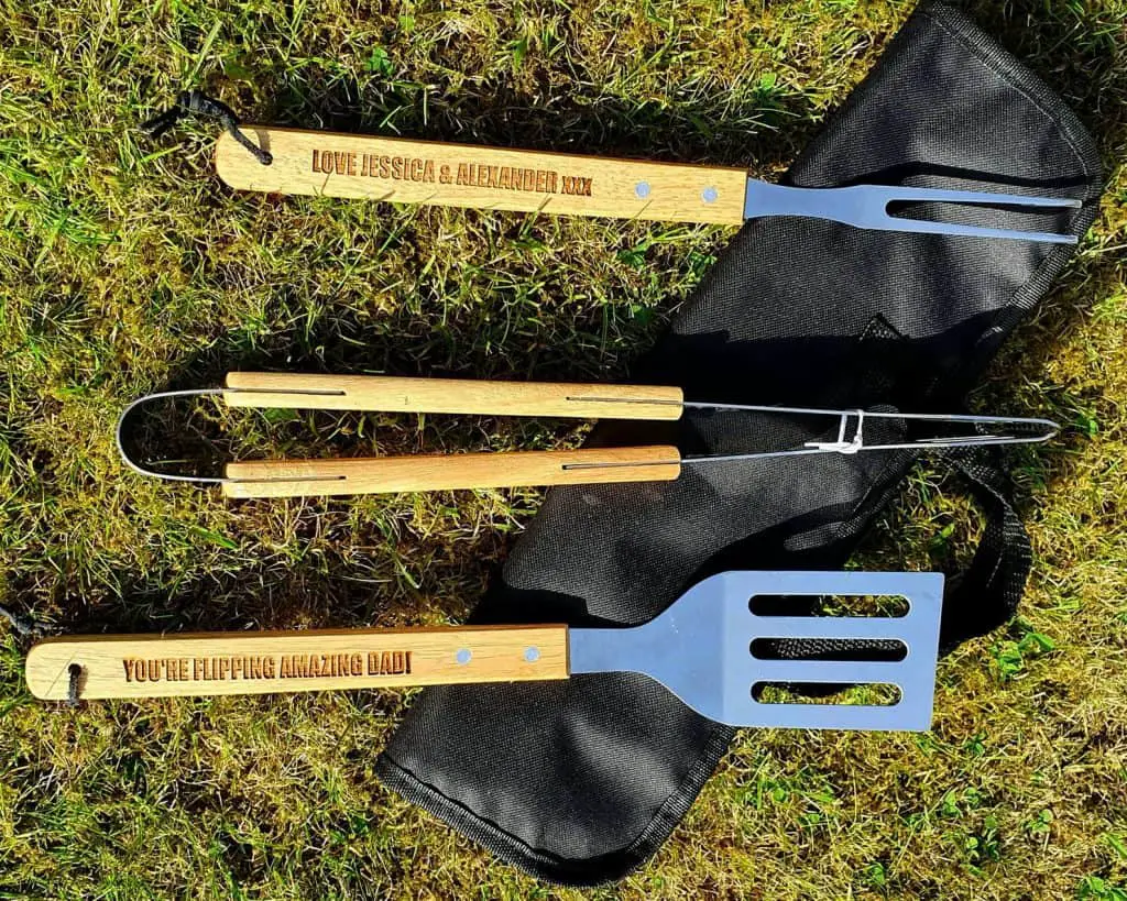 Personalised BBQ Tools Set for a Housewarming Gift