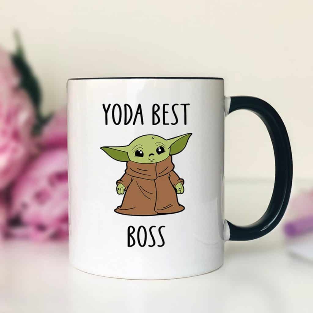 Yoda Best Boss - What To Buy Boss for Christmas - Open for Christmas