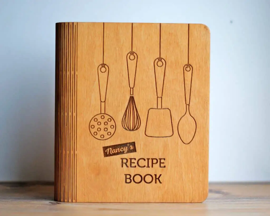 Personalized Recipe Book Cookbook - Quirky Baking Gifts - Open for Christmas